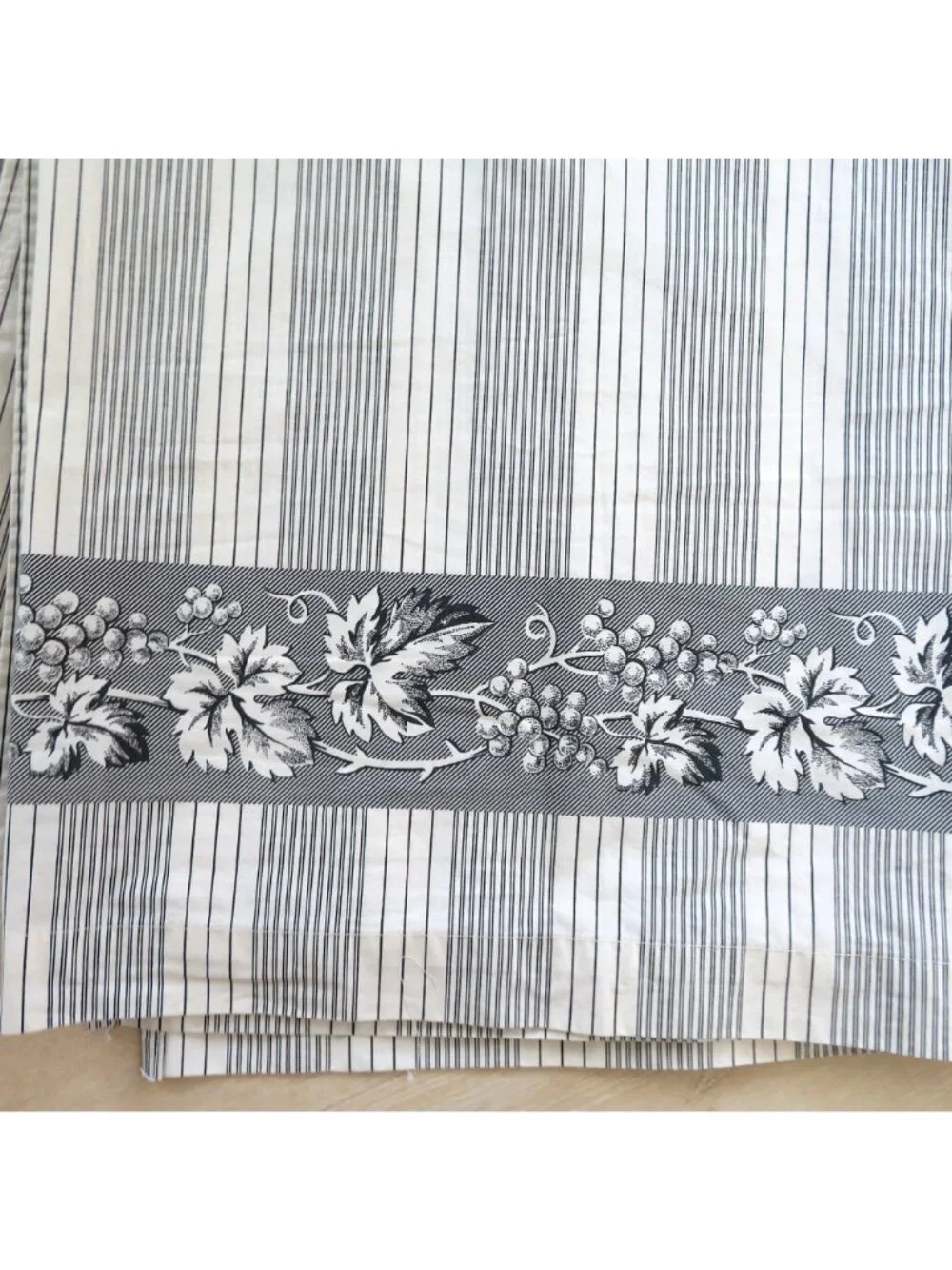 Vintage Martha Stewart Everyday Full Flat Sheet Standard Pillowcase Set Striped